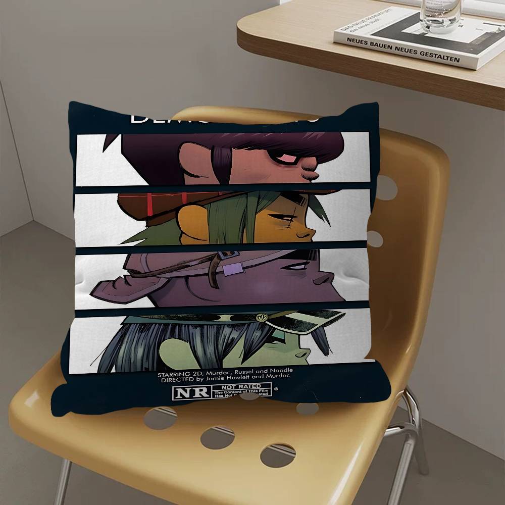 Группа G-Gorillaz Музыка Счастливый Дракон Наволочка Чехол на Подушку для Дивана Украшение для Комнаты Подарок для Детей