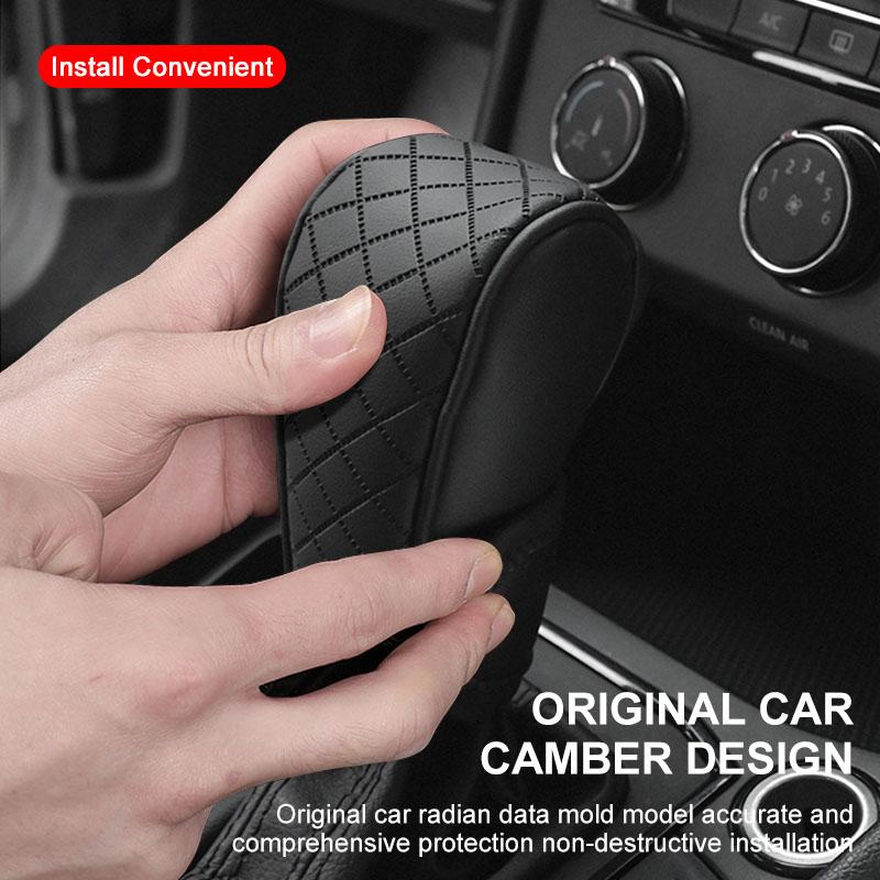 Car Gear Shift Cover PU Leather Shift Lever Cover Gearbox Shifter Knob Protective For BMW E39 E46 E90 E36 E60 E34 E30 F30 X1 X3 X5 X6 X7 E92 E93 E87