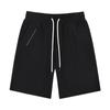 Summer Light Luxury Twill Knitted Japanese Fake Zipper Sports Drawstring Five-point Casual Sweatpants Shorts