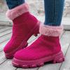 Winter New Thick-soled Velvet Thickened Snow Boots Women's Large-size Warm Towel Short Cotton Boots