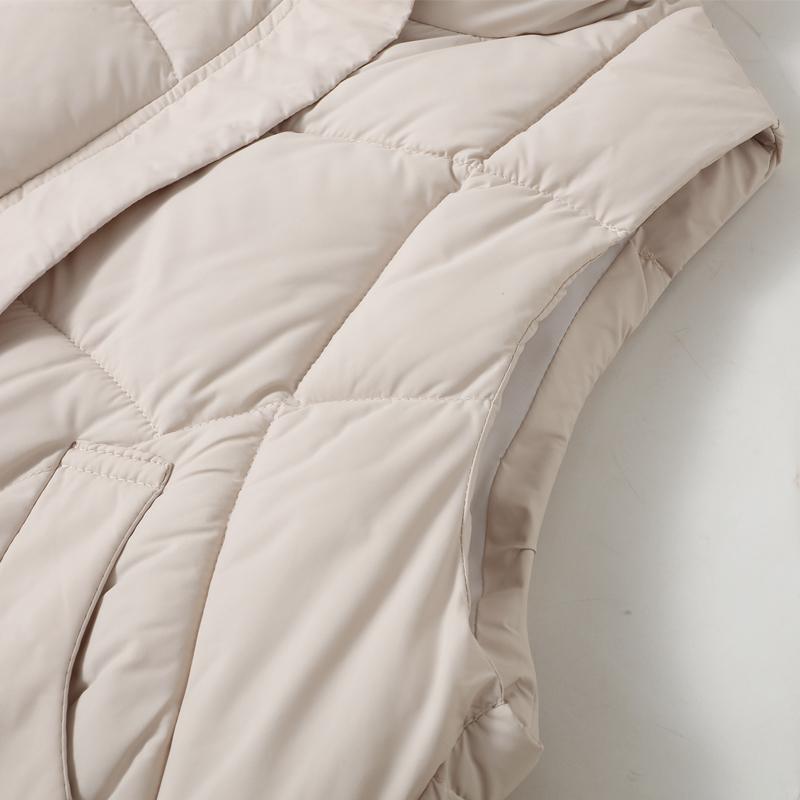 Модный зимний короткий жилет для женщин, толстая теплая парка без рукавов для женщин.