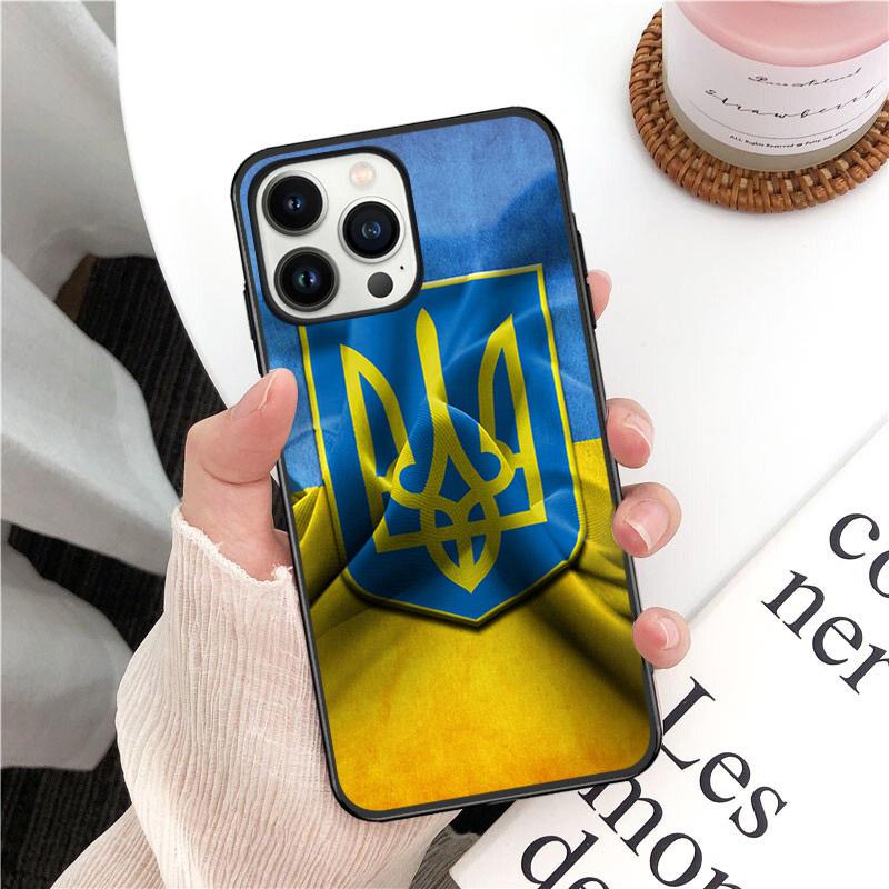 Phone Case For Iphone 14 13 12 11 Pro Max XS XR X 8 7 Plus SE Mobile Phone Cases Ukraine Flag Peace Funda Cell