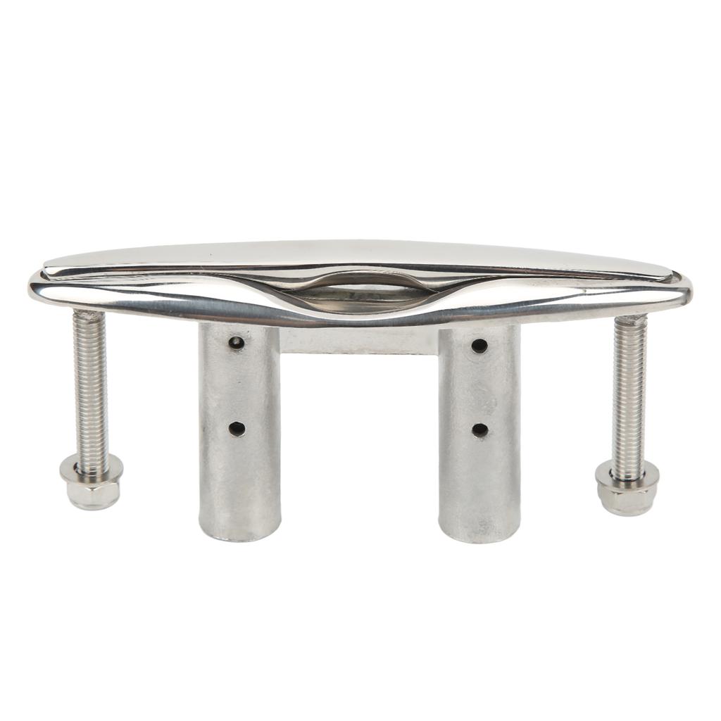 6in Pull Up Boat Cleat 316 Stainless Steel Heavy Duty Marine Dock Cleat with Locknuts for Yacht