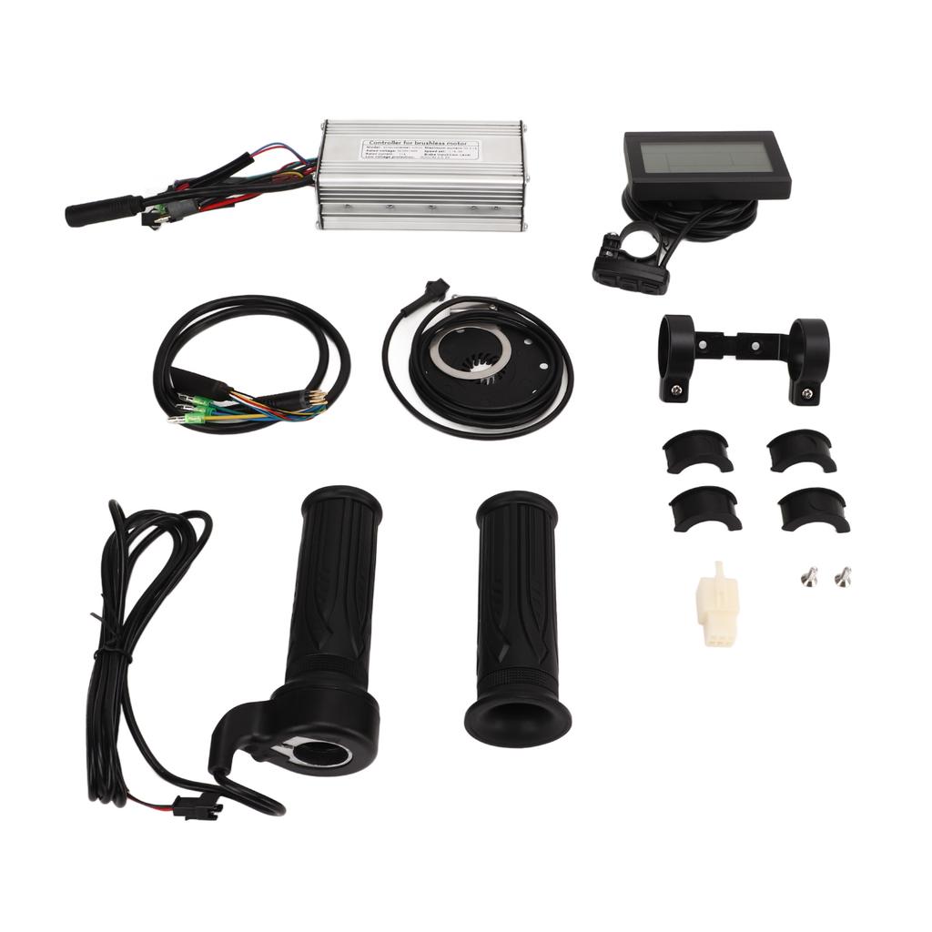 Electric Bike Conversion Kit with 22A Dual Mode Controller LCD3 Panel Throttle Grip for Electric Bicycles Scooters 500W
