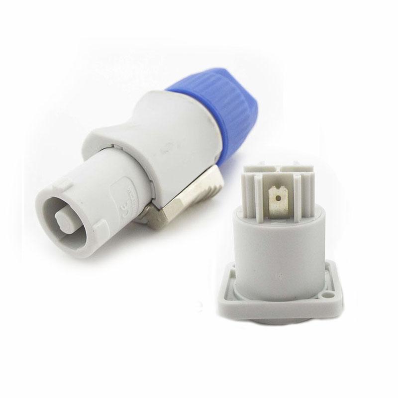 3-контактный разъем Powercon Xlr, запираемый кабель, гнездо для шасси, электрическая дрель, светодиодный экран, сценическое освещение, адаптер питания