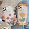 Чехол для телефона Ins с акварельным цветком тюльпана для Iphone 13 Pro Max 12 11 7 8 Plus Xr Xs Max Fundas, противоударный защитный чехол