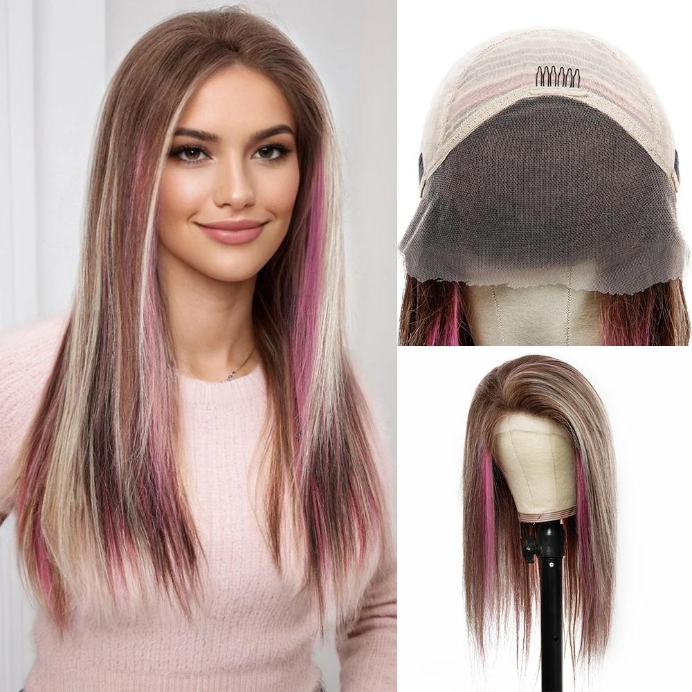 HAIRCUBE 13x4 HD парики из 100% человеческих волос Remy, длинные прямые серые блондинки, предварительно выщипанные парики из натуральных волос, натуральные человеческие волосы, ежедневно для женщин, афро