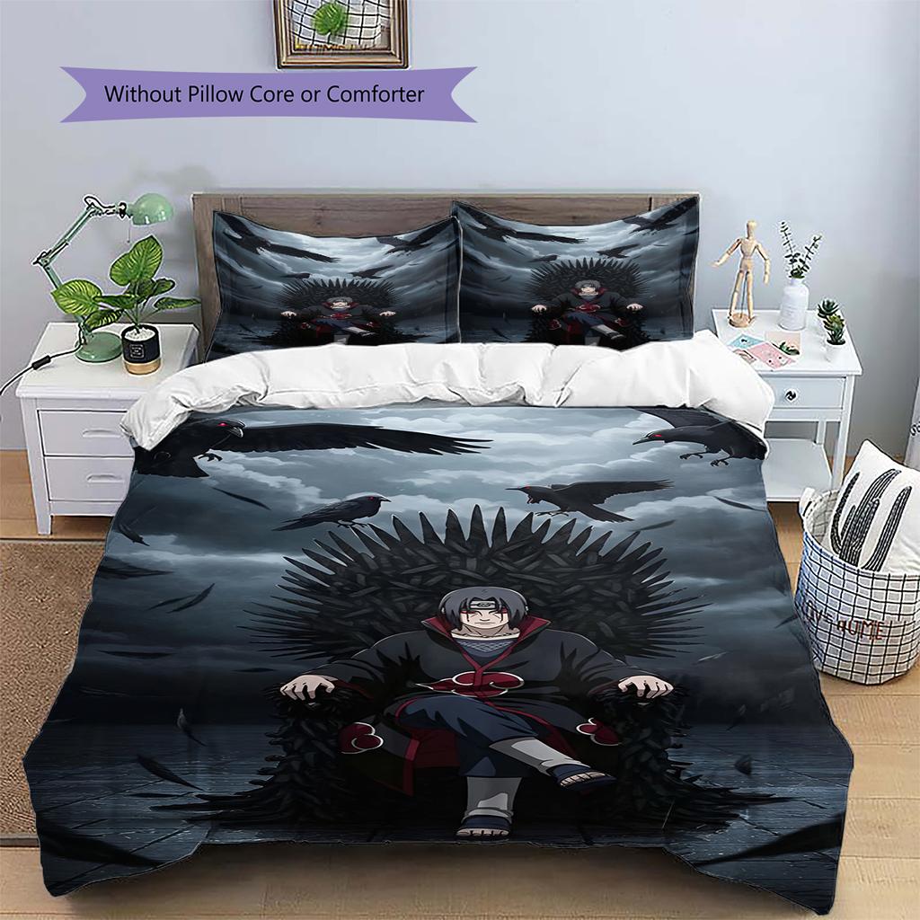 Мультяшный Узор Комплект Постельного Белья Одеяло Пододеяльник Наволочка Домашний Декор Подарок на День Рождения (1 пододеяльник + 2 наволочки, без наполнителя)