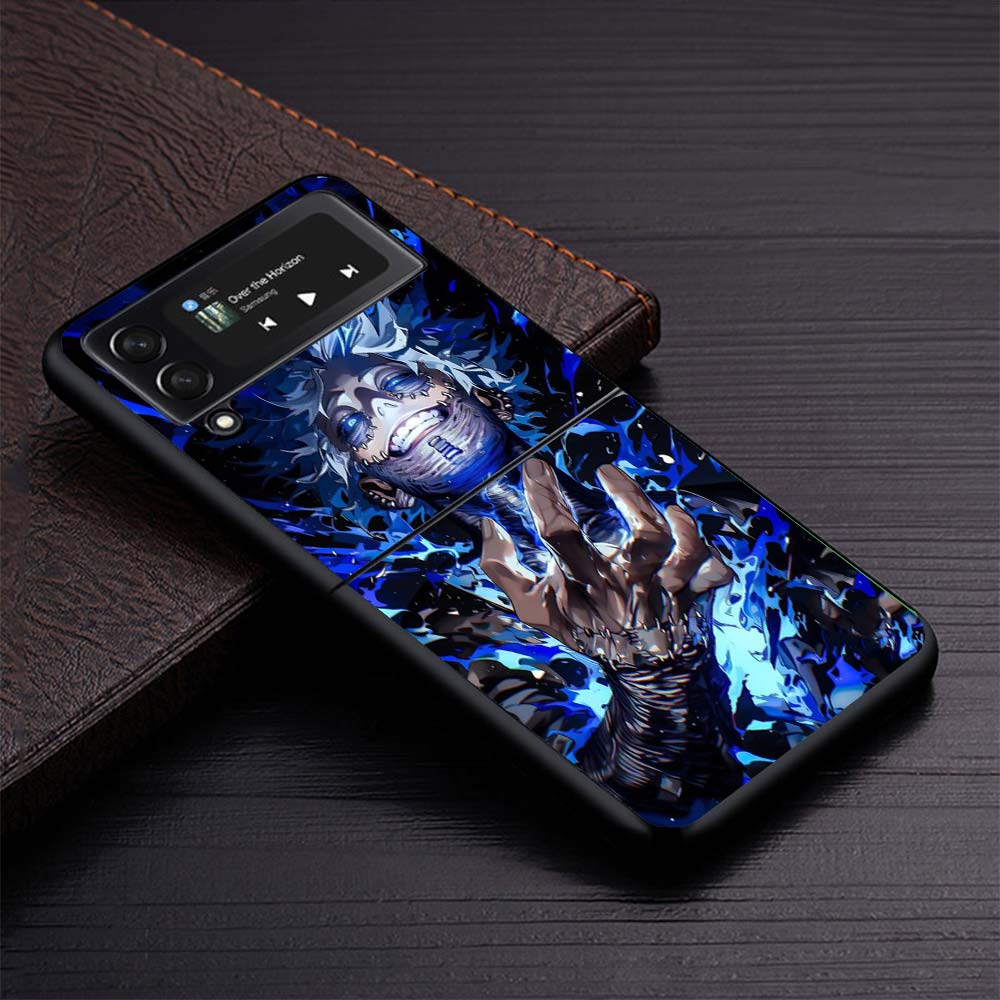 Dabi MHA My Hero A-Academy Phone Case For Samsung Galaxy Z Flip3 Flip4 Flip5 Flip6 Flip7 For Z Flip 7 6 5 4 3 5G Hard Folding Co