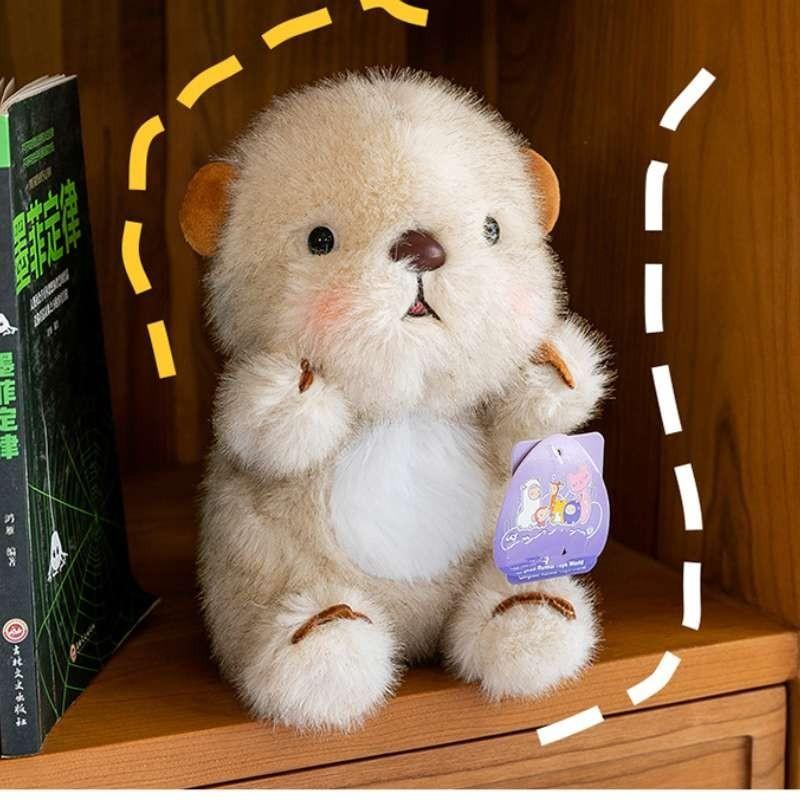 Милая плюшевая игрушка выдренок для девочек, компаньон для кровати, мягкая кукла, оптовая фабрика