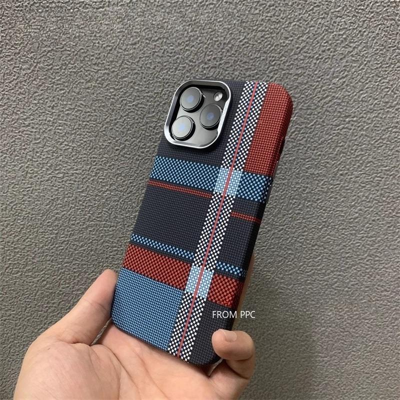 Новый ударопрочный карбоновый чехол для iPhone 17 16 15 Pro Max, магнитная жесткая задняя крышка из ПК, защитный корпус с рамкой для камеры