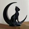 1 шт. 3D-печатные креативные игрушечные украшения Лунный Кот Декоративные Милые Кошки Настольное украшение Поделки Вечеринка Домашний декор