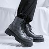 Модные повседневные мужские ботинки на толстой подошве Классический и трендовый стиль модного дизайна Повседневная деловая офисная уличная обувь для осени и зимы