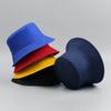 Bucket Hat Spring and Summer Plus Solid Color Versatile Double-sided Sun Hat Big Head Circumference Outdoor Sun Protection Hat