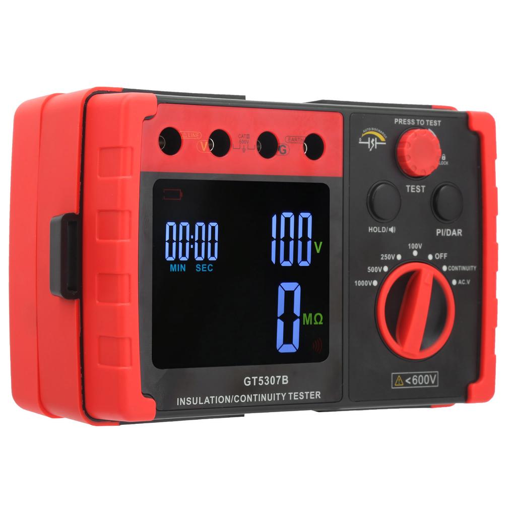 GT5307B Digital Insulation Resistance Tester Digital High Voltage Megohmmeter Resistance Meter