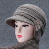 Hat Women's Winter Warm Ear Protection Hat Old Wool Hat Cold-proof Knitted Hat