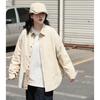 2024 Letter Long Sleeve Shirt Japanese Hong Kong Style Ins Loose Shirt Boys Summer Trendy Versatile Casual Coat