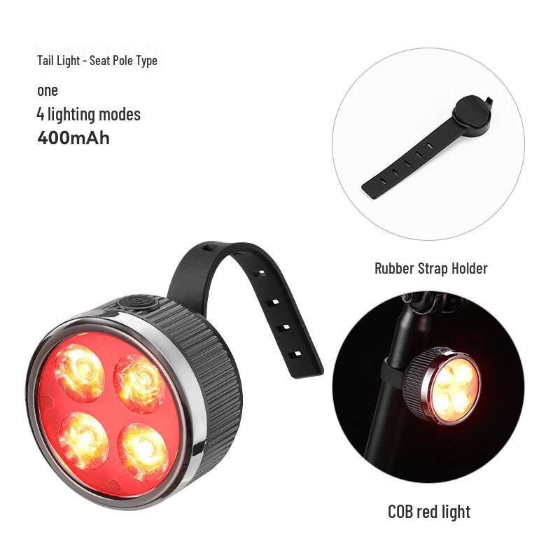Lishi Двойные светодиодные передние велосипедные фонари 4 LED