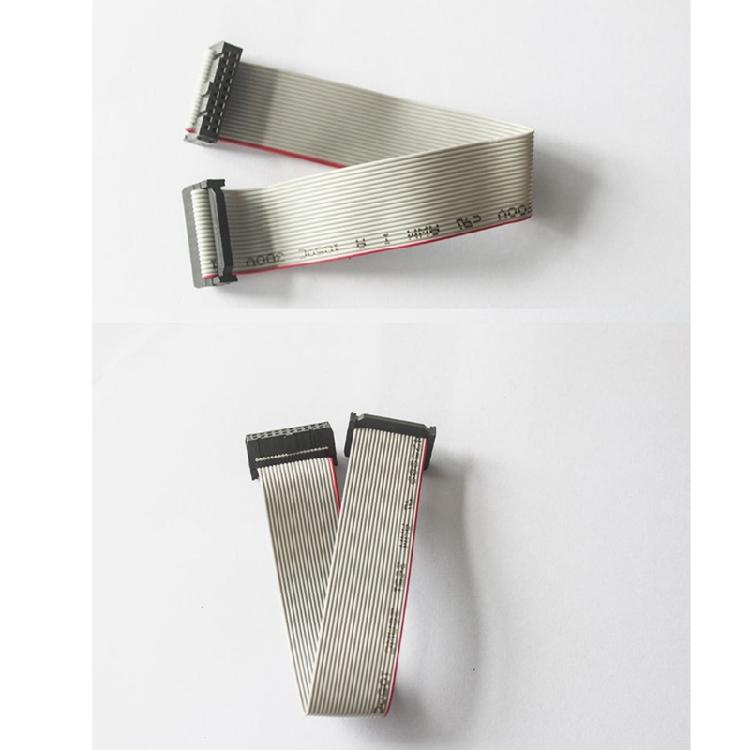 JTAG Кабель для Тестирования 20-контактный Шаг 2.54мм Серый Плоский Шлейф Data Cable для Подключения в Задачах Разработки и Тестирования