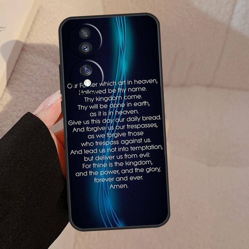 Христианство Молитва Господня Для Чести Magic 8 Pro 6 5 7 Lite Чехол Для Honor 400 200 90 70 50 X8c X8b X9a X9b X9c X9d Win