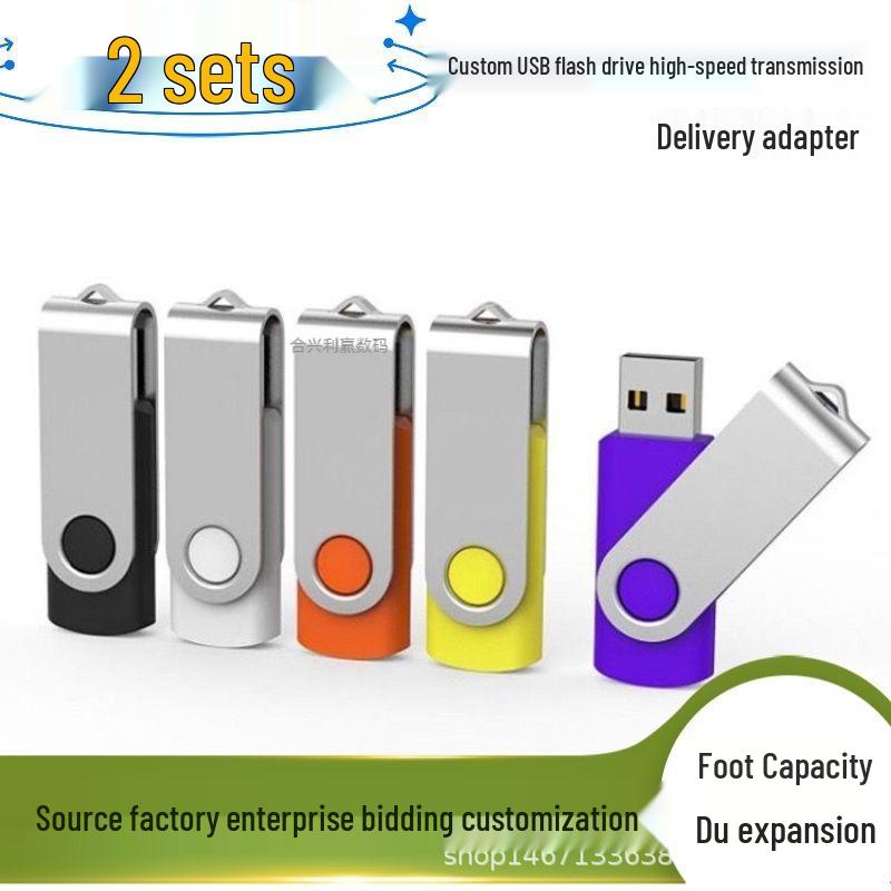 Вращающаяся USB-флешка: Студенческий и Бизнес, Варианты Малой Вместимости (2 ГБ - 64 ГБ), Идеально для выставок