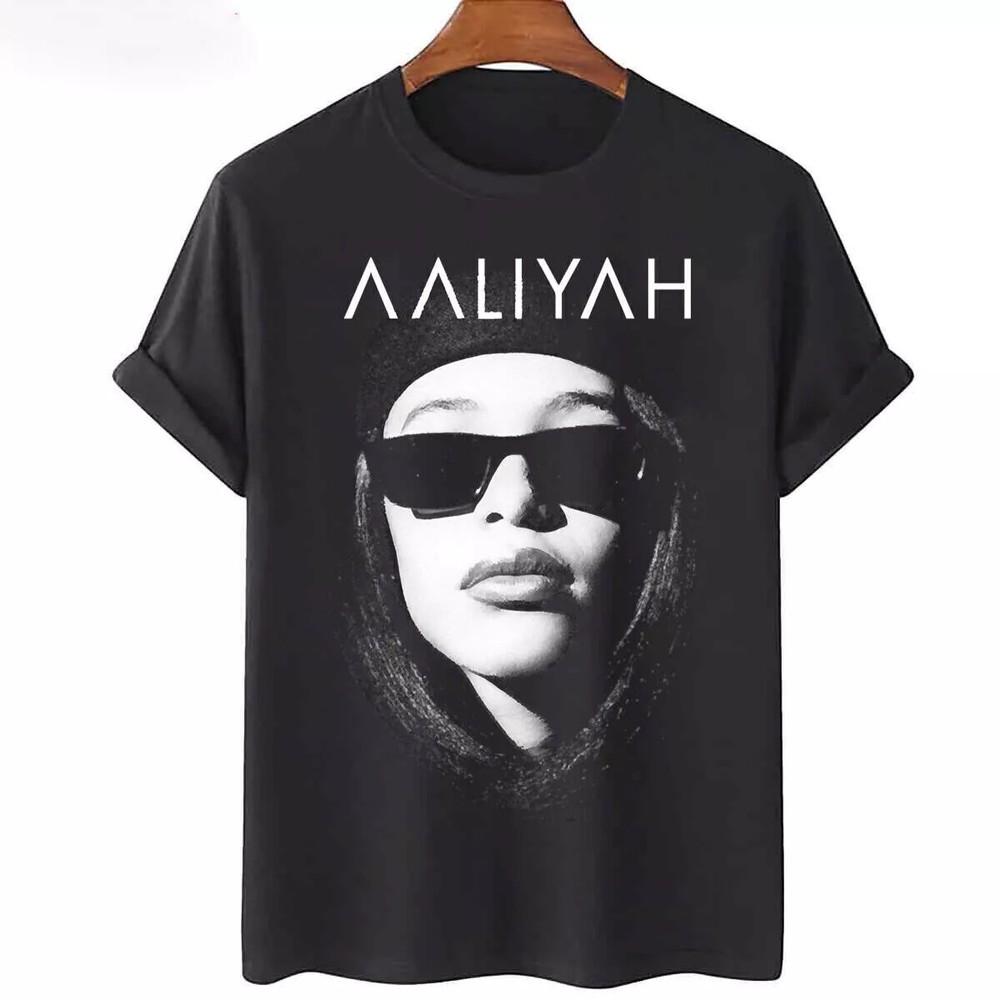 Aaliyah Singer Heavy Cotton Unisex Black T-Shirt Unisex T-Shirt