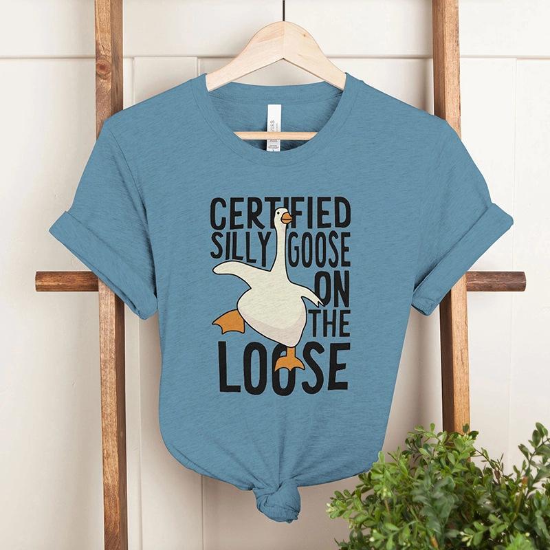 Футболка Shiying с круглым вырезом, женская, вельветовая, с принтом текста