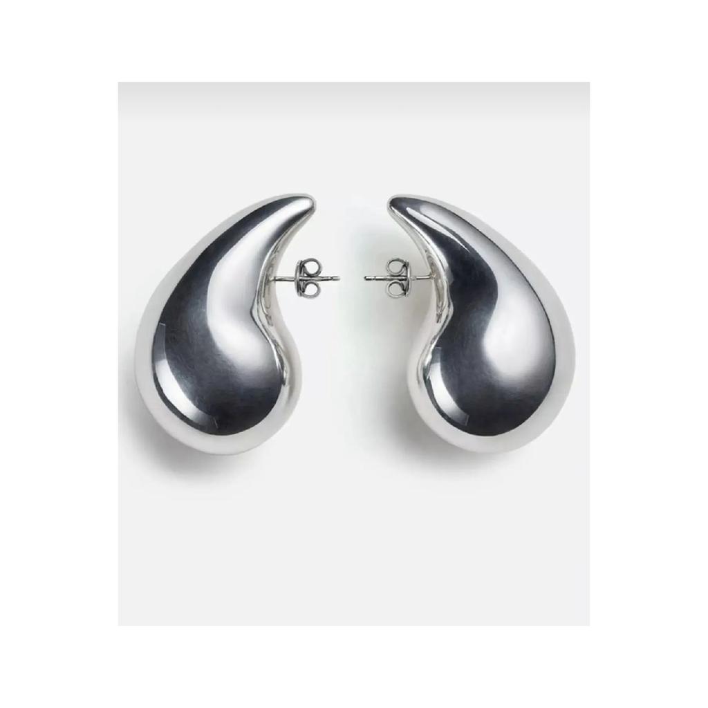 Итальянская модель Bottega Tear Drop с PvD-покрытием, вес 4,40 грамма (3,7 см/31 мм) Серьга001