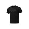 Li Ning Running Series Solid Color Logo Round Neck Short Sleeve T-Shirt Men Tops Black ATST513-1
