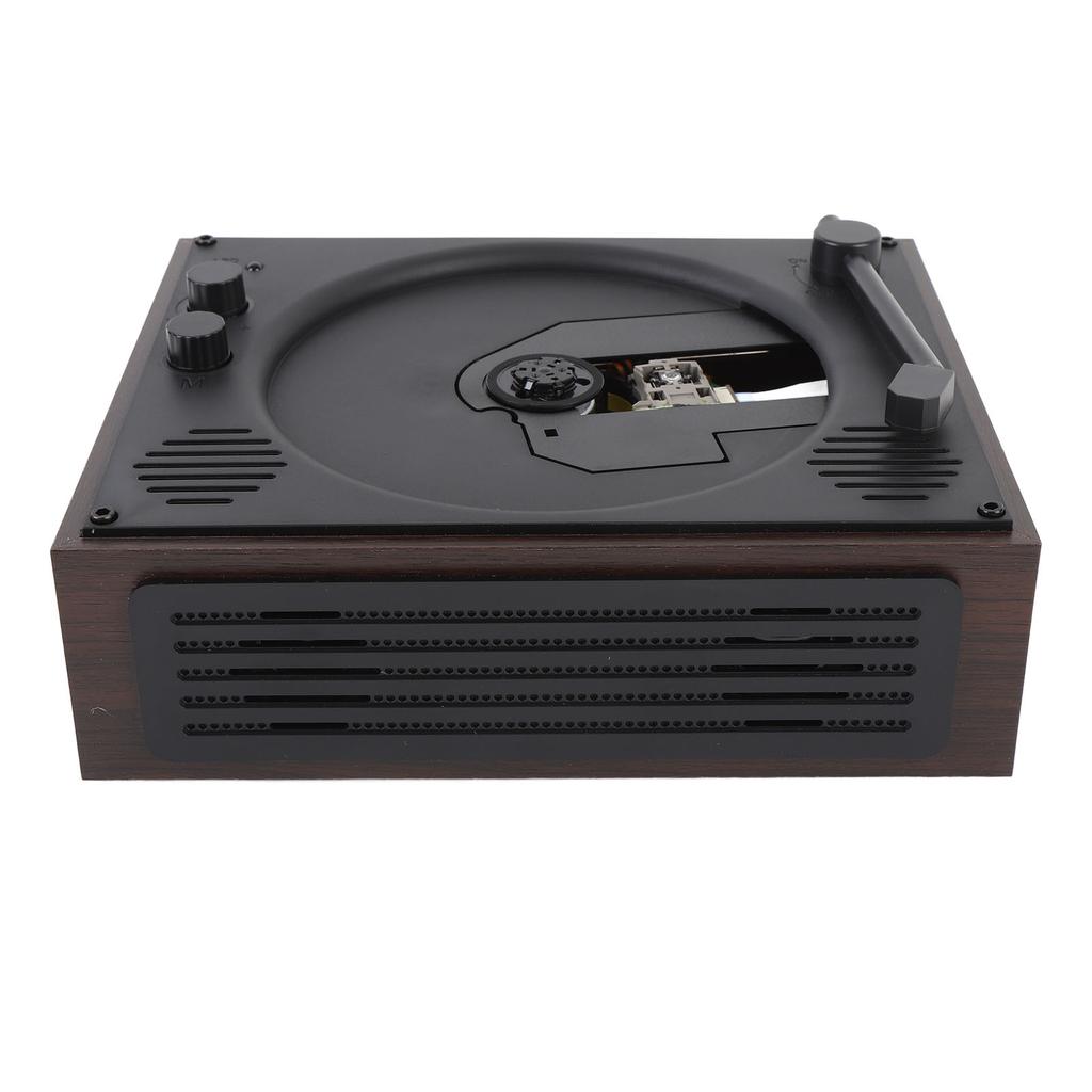 Портативный Bluetooth CD-плеер с дистанционным управлением в стиле ретро, CD-плеер с двумя стереодинамиками для