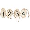 Wooden Advent Numbers - White - 4 Pcs