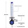 Nai Duo CO2/Argon Pressure Reducer with Dual Tube Flowmeter