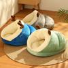 Dog Kennel Bed Winter Warm Cute Slippers Shaped Small Cat Dog Nest Deep Sleeping Bag Puppy Cave House Pet Supplies