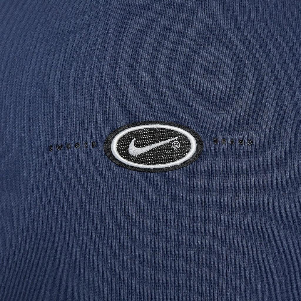 Nike KOSTON Минималистичный стиль Флисовая подкладка Пуловер с круглым вырезом Длинный рукав Свитшот Мужской HV0248-410
