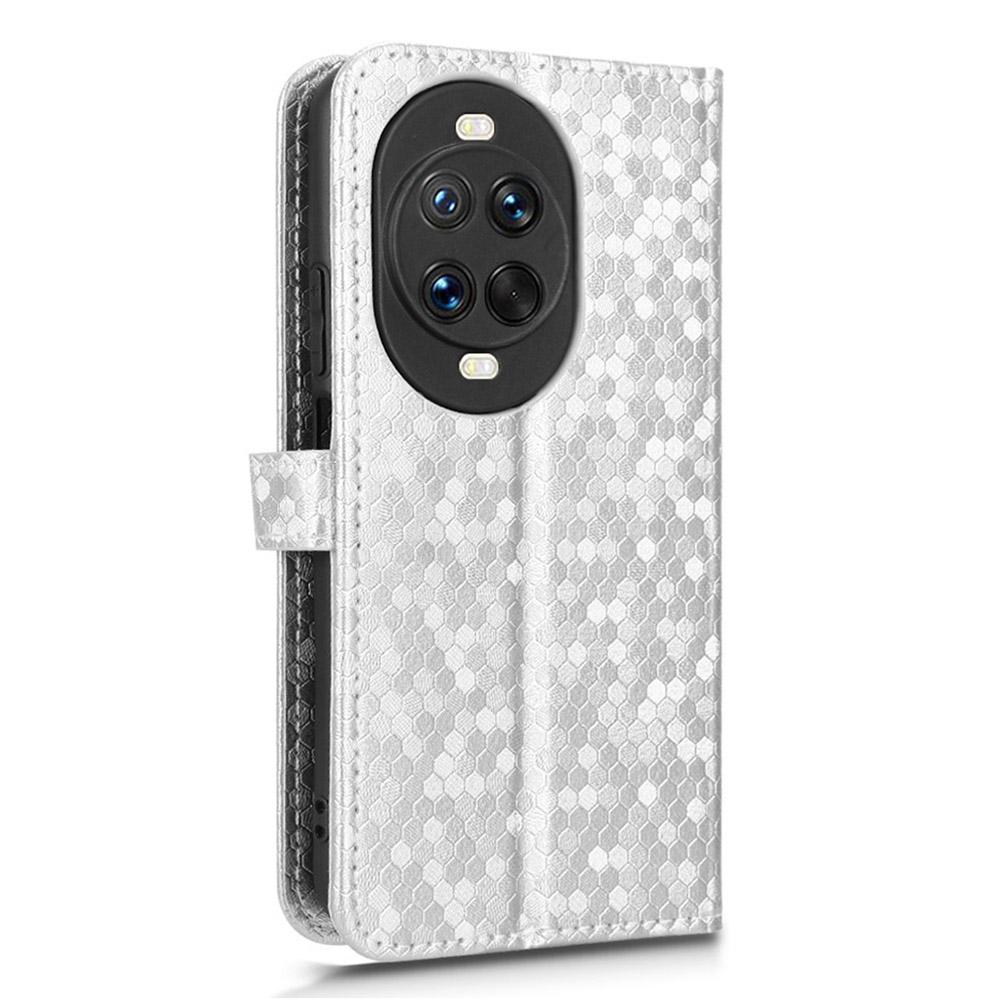 For Huawei Nova 14 5G Wallet Case Dot Pattern Imprint PU Leather Phone Cover with Wrist Strap