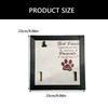 Dog Cats Memorial Frame Best Friend Come Into Out Lives 9x9Inch Photo Picture Frame with Collar Holder Sympathy Gift