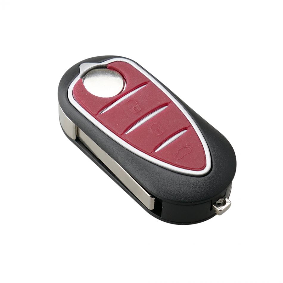 3 Buttons Remote Car Key Shell Fob Uncut Blade Fit Folding Flip Car Key Case Cover Fit for Alfa Romeo Mito Giulietta 159 GTAGood product