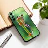 Лягушка-дерево Чехол для телефона Черный Силикон Мягкий Для Samsung Galaxy A73,A72,A71,A70,A53,A52,A51