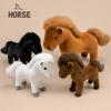 Horse Animal Plush Dolls Decor With Pp Cotton For Kids And Collectors Gift