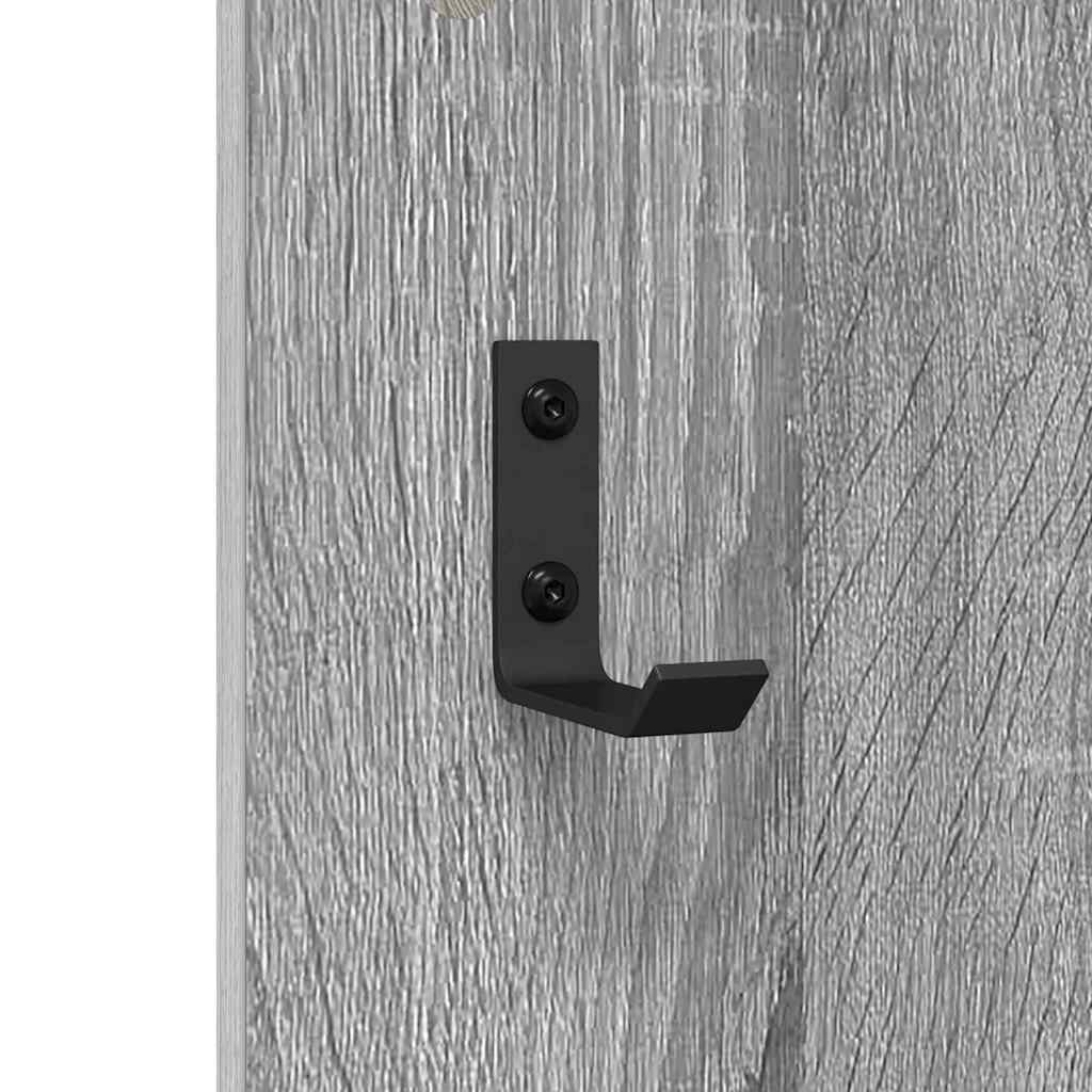 Wall Mounted Nightstand Grey Sonoma 96 x 1.5 x 90 cm