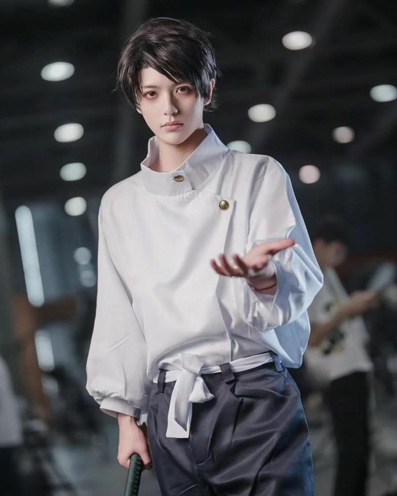 Косплей Оккоцу с париком Специальный костюм для косплея колдуна Дзюдзюцу Кайсен Полный комплект костюмов Взрослый костюм Культурный фестиваль Косплей Оккоцу с Ютой