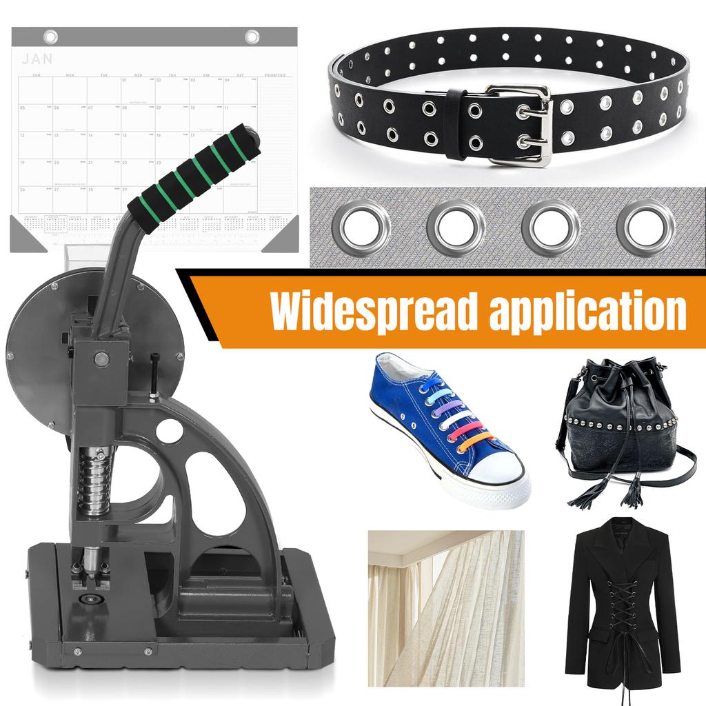 Полуавтоматическая машина для пробивки люверсов на баннерных брезентах 8 мм Металлическая пресс-машина для люверсов для ткани, кожи, баннеров, DIY-проектов