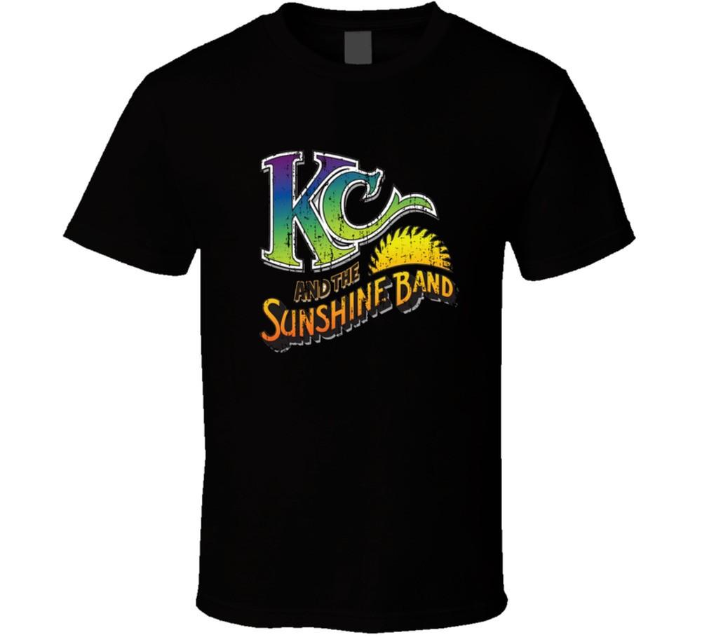Футболка Kc Sunshine Band 70-х Funk Disco Old School Music с потертым видом