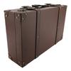 Vintage Leather Suitcase European Style Brown Carrying Storage Case with Lock for Home Decoration Photography Prop