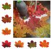 50Pcs/Pack Maple Leaves Simulated Maple Leaves Leaf Handmade Artificial Leaf Plants Plants Silk Flower Stacked Maple Leaves