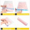 Roll Up Compression Bags Reusable Vacuum Storage Bags for Travel Organizer Saving Space In Suitcase No Pump Required