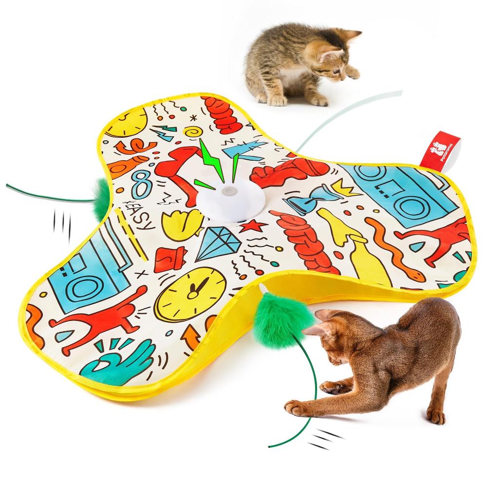 Electric Hide and Seek Cat Toy Motion Activated Interactive Cat Toys  Relieving Boredom