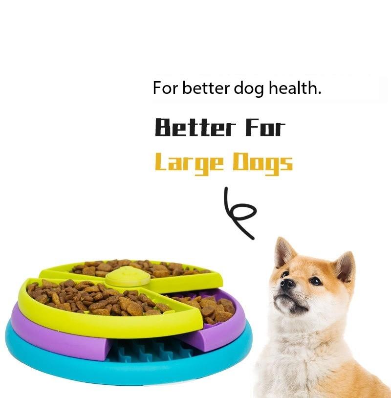 Dog Puzzle Toy Slow Feeder Increases Puppy IQ Food Dispenser Slow Eating Non-slip Bowl Pet Cat and Dog Trainer