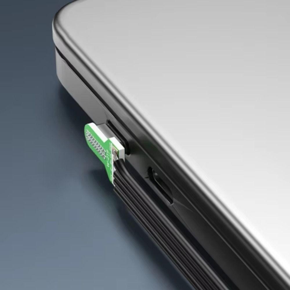 Lightweight Fast Charging Data Cord Anti Oxidation Type C To USB C Flat Cable Quick Charge