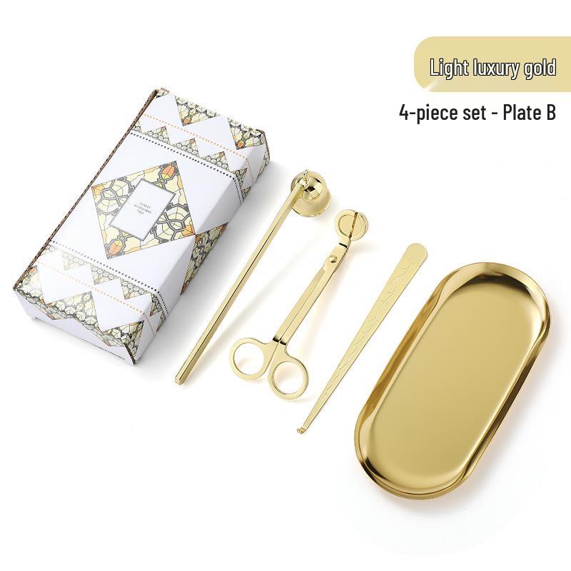 Набор инструментов для ароматерапевтических свечей из нержавеющей стали: Маленький тушитель и ножницы